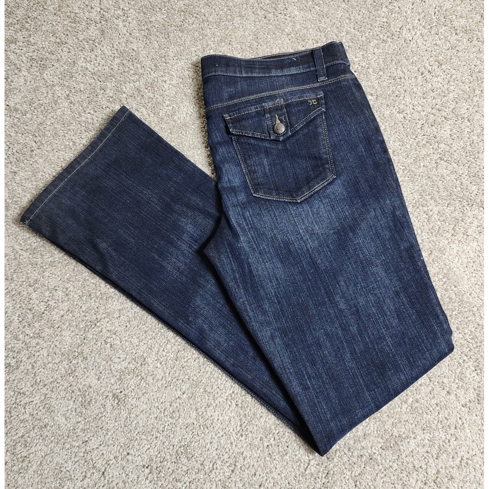 Joe's Jeans Socialite Flare Flap Pocket Marissa Dark Wash Y2K 32 Boho Chic